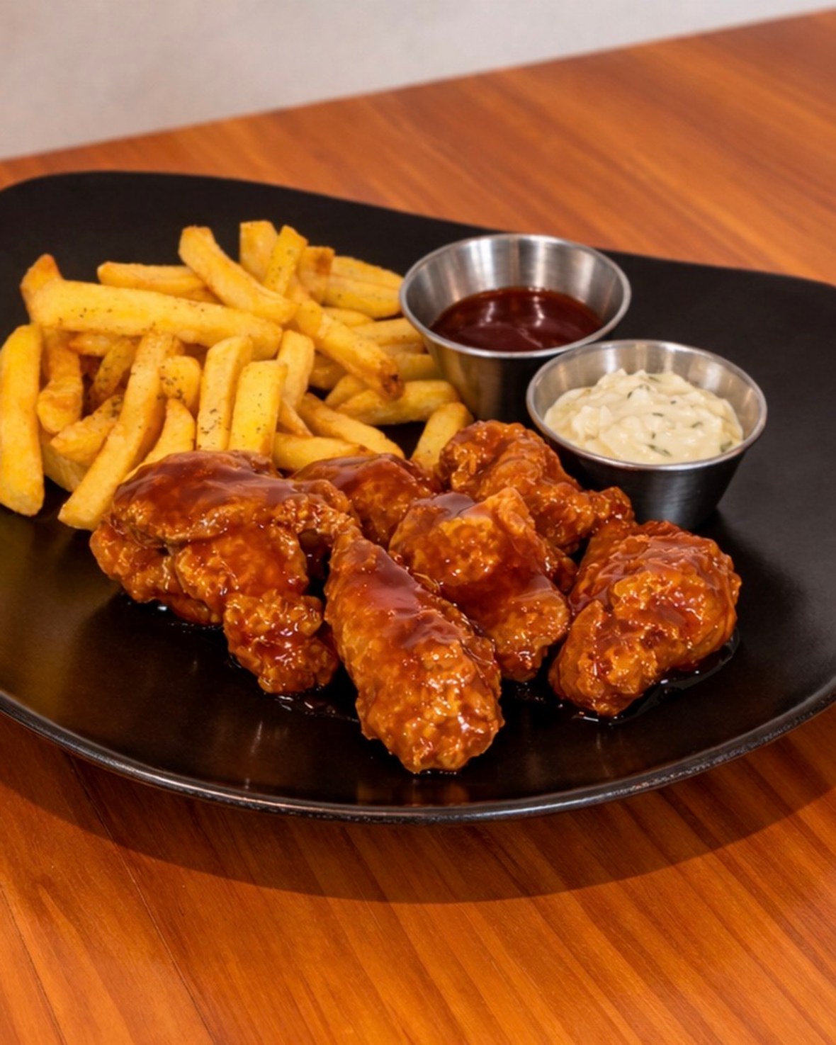 Alitas con papas